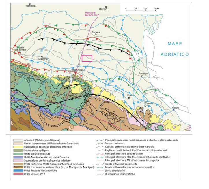 Minerbio Geological settings